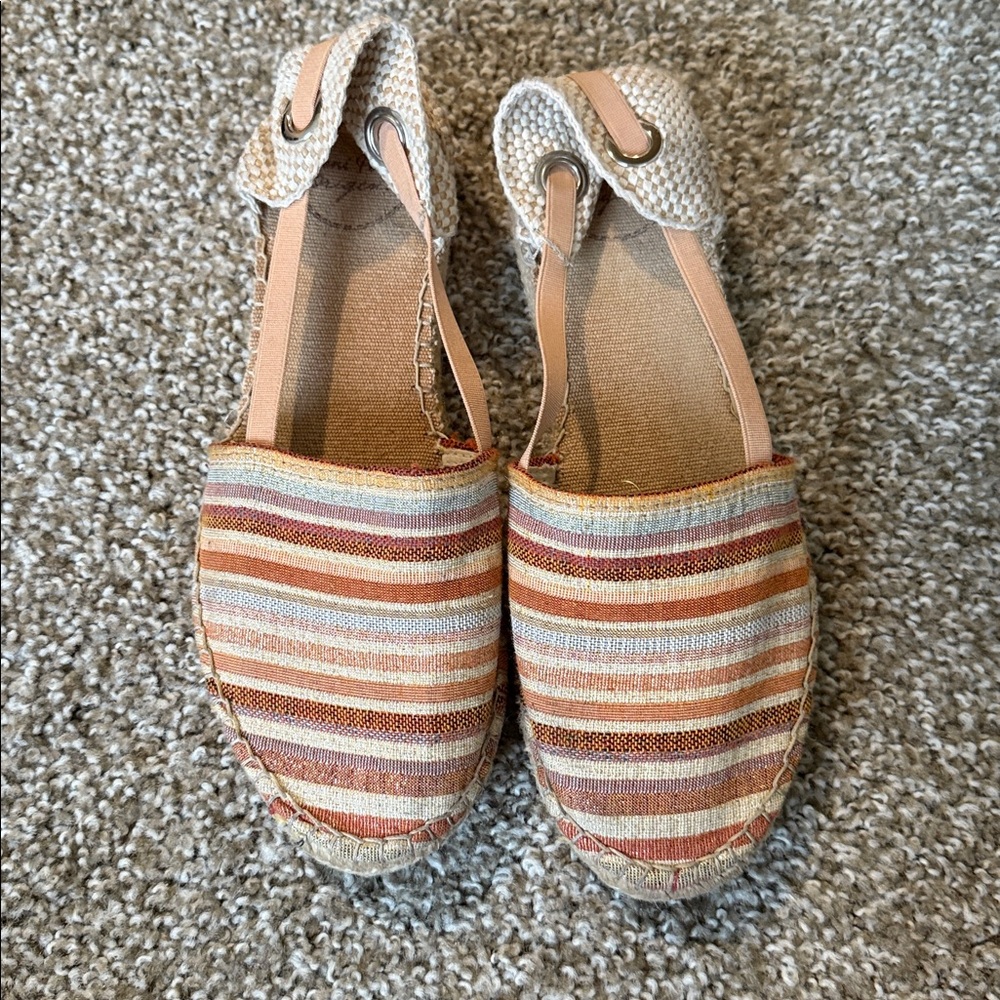 Toni Pons Striped Espadrille Flats